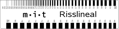 Risslineal Vorderseite